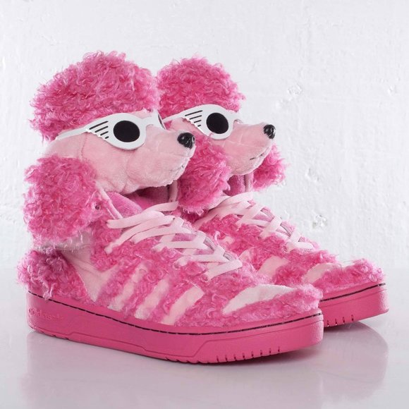 Jeremy Scott x Adidas Other - Adidas Original x Jeremy Scott, Limited Edition Sneakers, Pink Poodle, Size 7.5